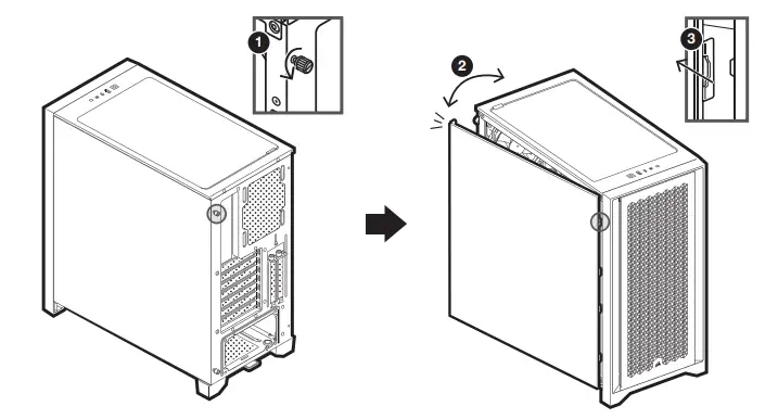 CORSAIR CC-9011201-WW 4000D Airflow Mid-Tower Gaming Case - figure 4