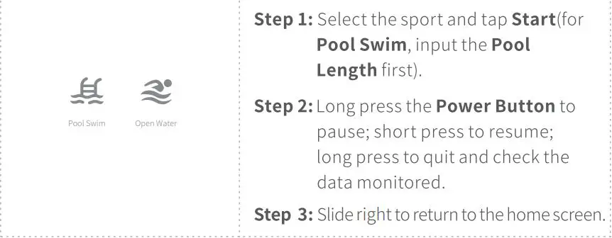 Tempo VT3 Lite Smart Watch User Manual - Available Sports