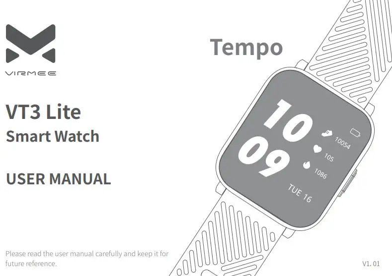 Tempo VT3 Lite Smart Watch User Manual