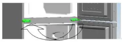 Comfee RCT284LS1 Refrigerator Instruction Manual - Replace the mid hinge