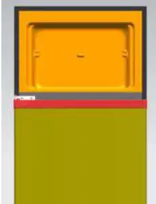Comfee RCT284LS1 Refrigerator Instruction Manual - Set the bottom door right position, fix the mid hinge