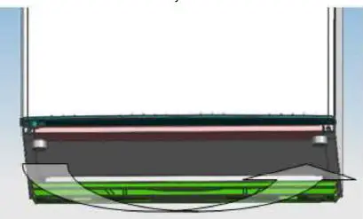 Comfee RCT284LS1 Refrigerator Instruction Manual - replace the leveler to the other side and adjust it to make sure the cabinet level