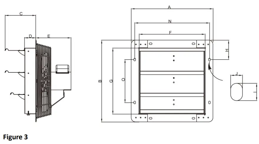 iLIVING-ILG8SF16V-ST-16-Inch-Wall-Mounted-Shutter-Exhaust-Fan,-Automatic-fig-8