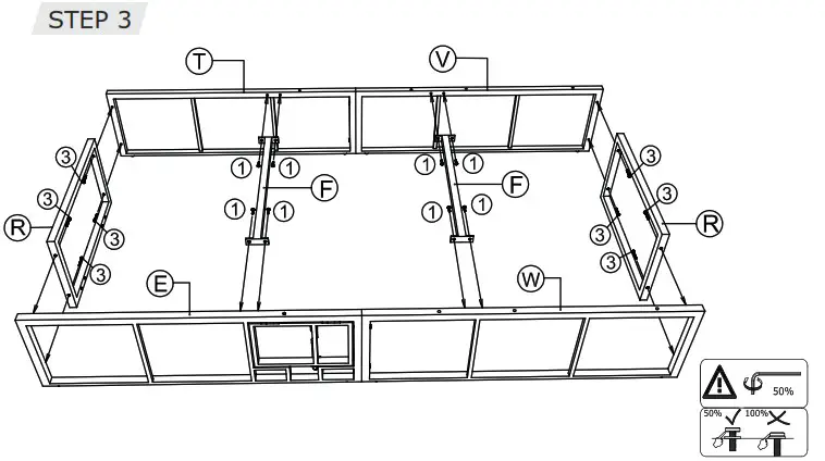 COSTWAY HW68260 12 22 Sun Lounger With Canopy - Before You Start 12