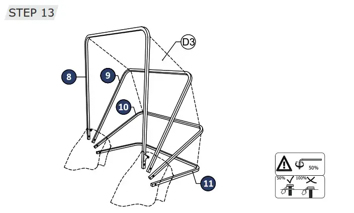 COSTWAY HW68260 12 22 Sun Lounger With Canopy - Before You Start 18