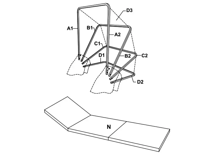 COSTWAY HW68260 12 22 Sun Lounger With Canopy - Before You Start 3