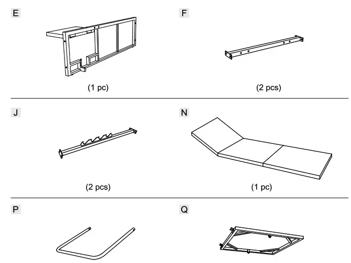 COSTWAY HW68260 12 22 Sun Lounger With Canopy - Before You Start 4