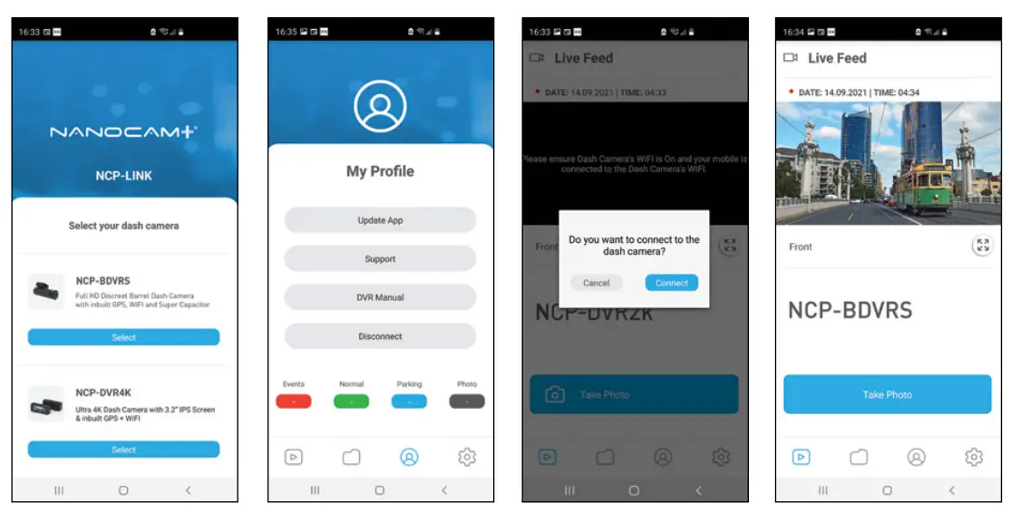 NANOCAMPLUS NCP BDVRS Full HD Discreet Barrel Dash Camera-PLAYBACK