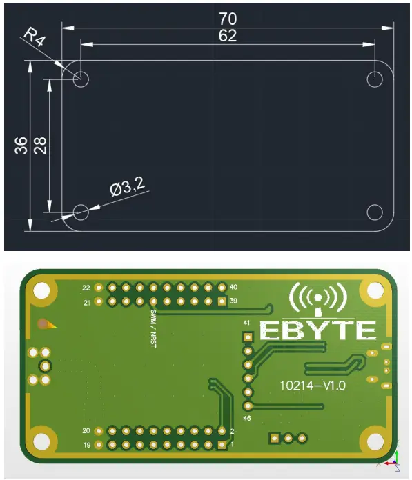 EBYTE E78-400TBL-02 Test Kit - parts