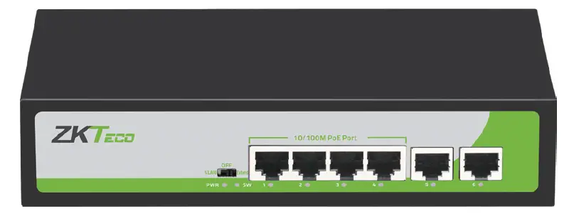 ZKTeco PE042-55-C 4 Ports 10 100Mbps PoE Switch