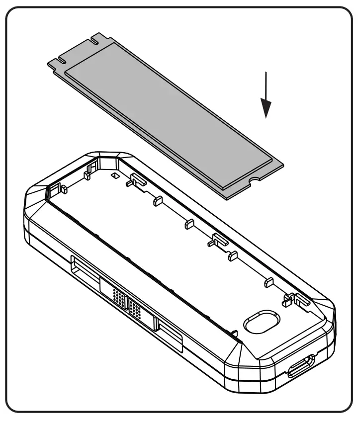 Protection Box for one M.2 SSD
