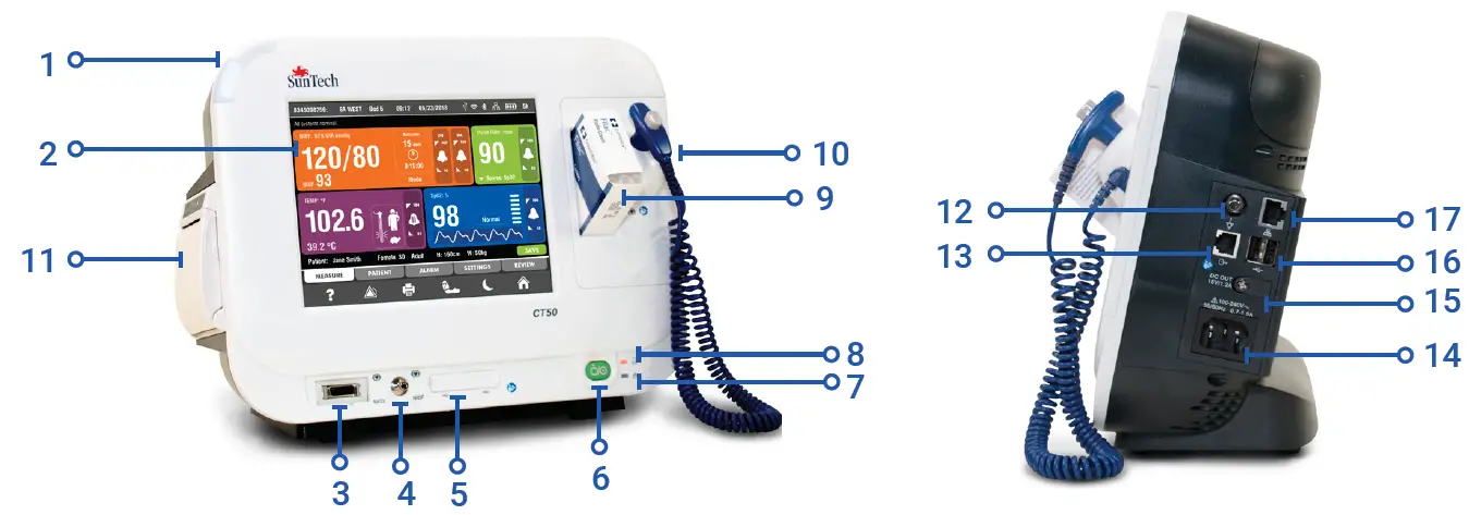 SunTech Vital Signs Monitor CT50 introduction
