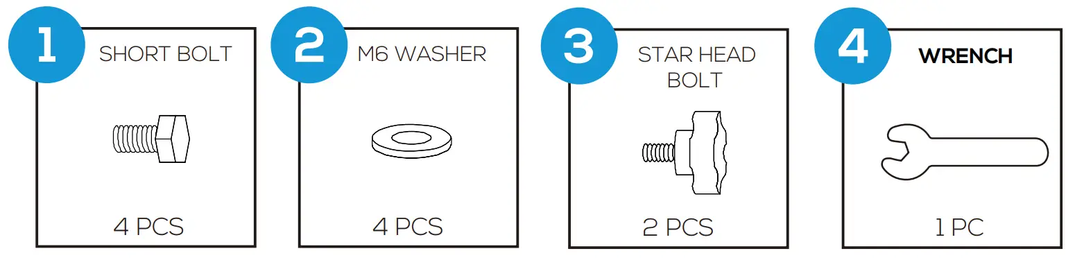 Sunnydaze 3208892 10 Ft. Cantilever Hanging Patio Umbrella With Solar LED - HARDWARE