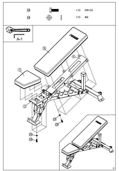 FORCE USA F-COMFID-V2 Adjustable Bench -FIGURE 11