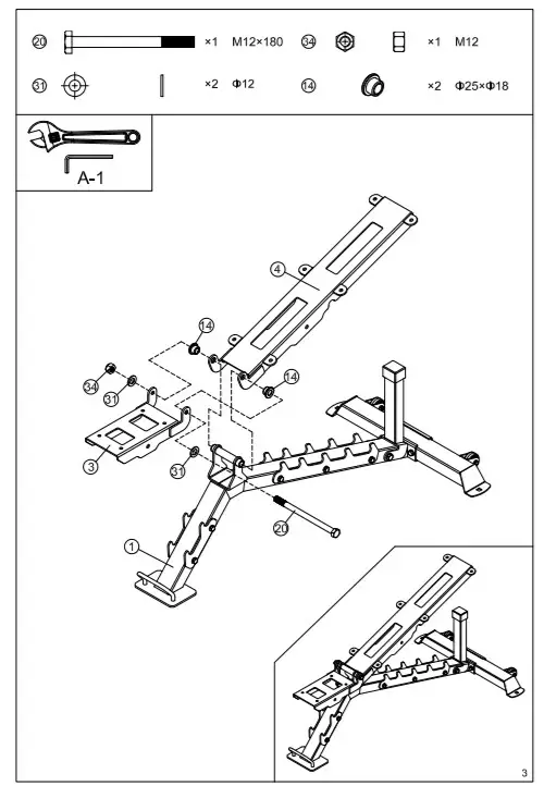 FORCE USA F-COMFID-V2 Adjustable Bench -FIGURE 9