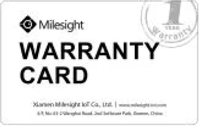 Warranty Card