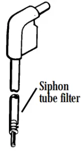 Siphon-tube-filter