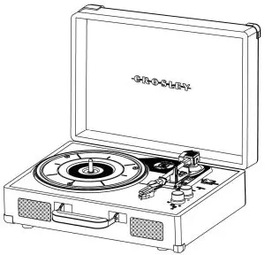 CROSLEY CR8005F Cruiser Deluxe Turntable