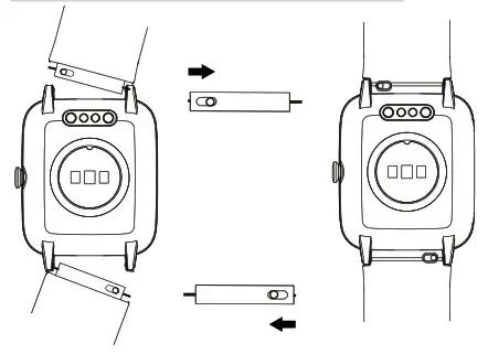 GUARDO FIT COACH HR SQUARE - ATTACHING THE STRAPS