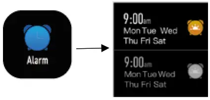 GUARDO FIT COACH HR SQUARE - Alarm image