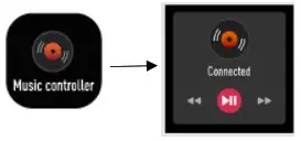 GUARDO FIT COACH HR SQUARE - Music controller image