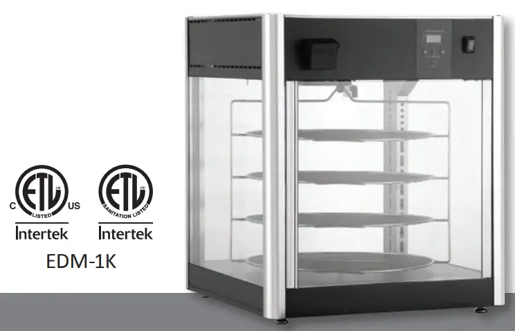 Winco Commercial Rotating Heated & Humidified Holding Display Merchandiser - COMMERCIAL