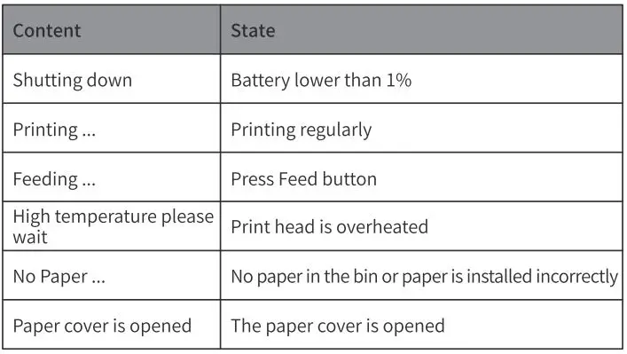 Phomemo M220 Label Maker Instructions - Screen hint