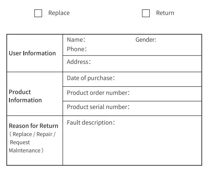 Phomemo M220 Label Maker Instructions - Warranty