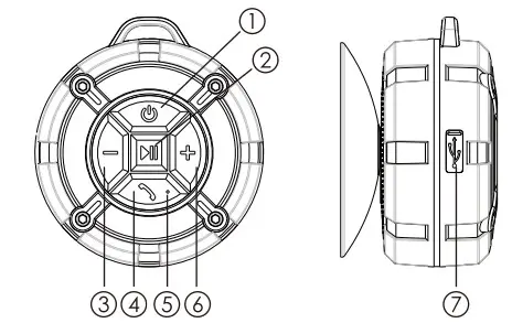 PEYOU BTS300 Portable Waterproof Wireless Speaker- KEY FEATURES