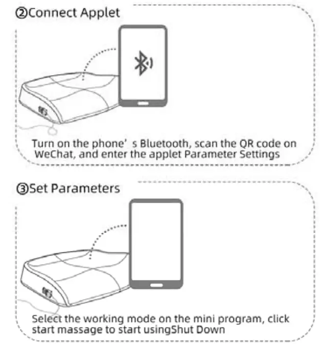 Tai An City Kangyu Medical Equipment HFK 4002 ZIZ Massage Seat Cushion-power on1