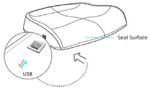 Tai An City Kangyu Medical Equipment HFK 4002 ZIZ Massage Seat Cushion-seat