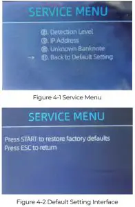 MUNBYN IMC08 Banknote Counter -Back to Default Setting 1