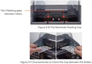 MUNBYN IMC08 Banknote Counter - Check the Gap