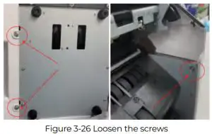MUNBYN IMC08 Banknote Counter -Loosen the screws 1