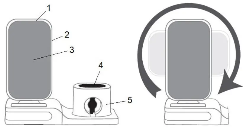 Shenzhen Kafulle Electronics KF-9010B Desktop Stand Wireless Charging- Description of Parts