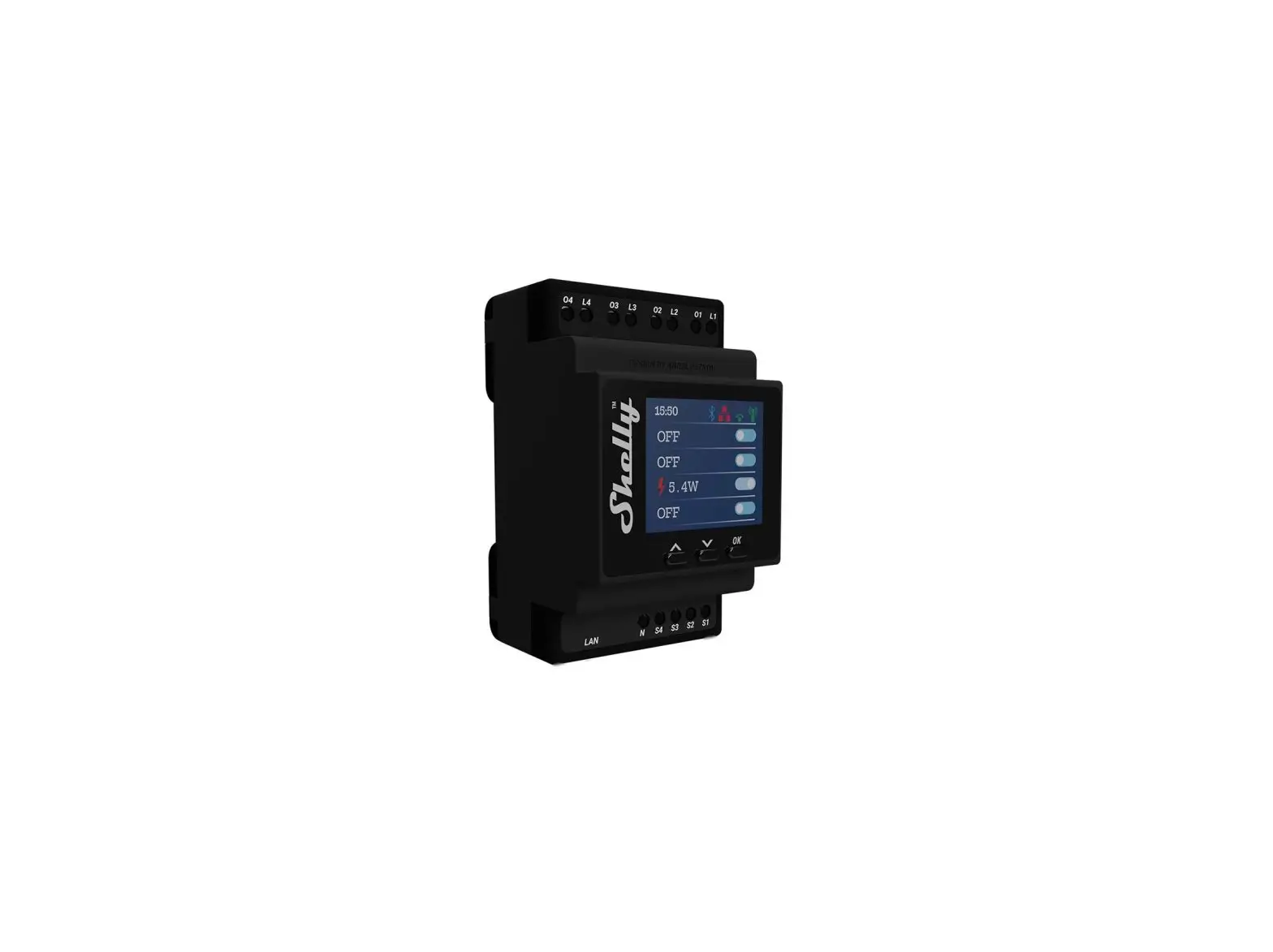 Shelly-pro 4pm 4 Channel Din Rail Mountable Relay Switch With Wi-fi User Guide