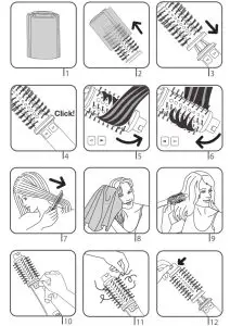 RowenTa CF9620 Ultimate Experience Hot Air Brush Instructions - FIRST USE