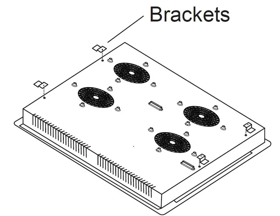 When you have installed the hob, make sure that