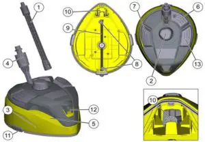 KARCHER T 7 Plus T-Racer Surface Cleaner - fig 1