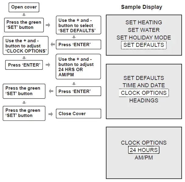 Adjusting Clock Options