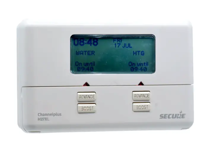 Secure H27xl Series 2 Channelplus Two Channel Central Heating And Hot Water Programmer Instruction Manual