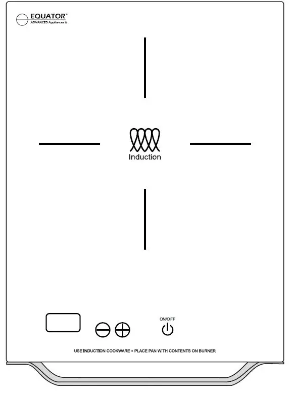 EQUATOR PIC100 Portable Induction Cooktop PRODUCT