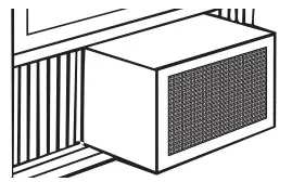 GE APPLIANCES AHEE06AC Room Air Conditioner - Outdoor Coils