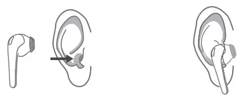 1MORE ES303 ComfoBuds 2 True Wireless Earbuds- Placement