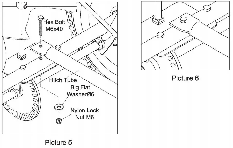 ytilnternational 125LB Tow-Behind Spreader - Assembly Instructions 3