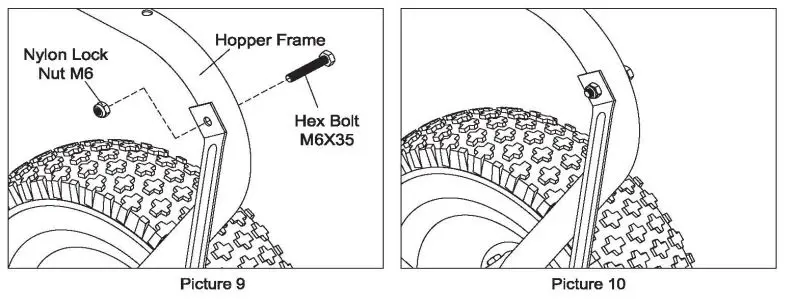ytilnternational 125LB Tow-Behind Spreader - Assembly Instructions 5