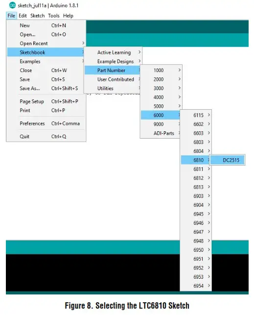 ANALOG DEVICES LTC6810 1 6 Channel Battery Stack Monitor DC2515B - SOFTWARE SETUP 3
