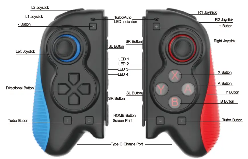SaitaKE STK-I5 Wireless Controller for NS-fig2