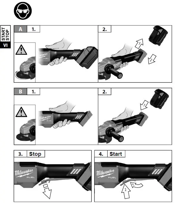 milwaukee FHSAG125XPDB M18 Fuel High Performance 125 mm Braking Grinder-13