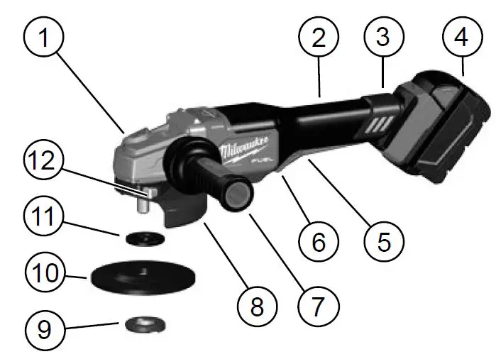 milwaukee FHSAG125XPDB M18 Fuel High Performance 125 mm Braking Grinder-22